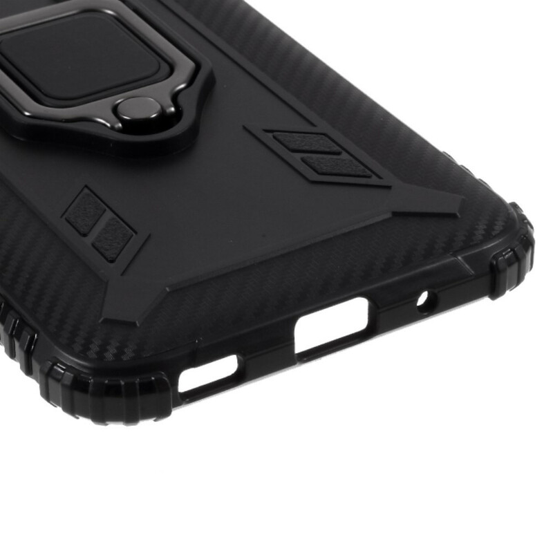 Coque Samsung Galaxy M11 Ring et Fibre Carbone Coque Samsung Galaxy M11 Ring et Fibre Carbone