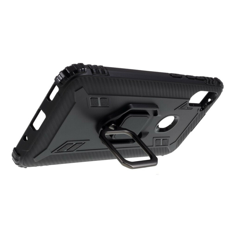Coque Samsung Galaxy M11 Ring et Fibre Carbone Coque Samsung Galaxy M11 Ring et Fibre Carbone