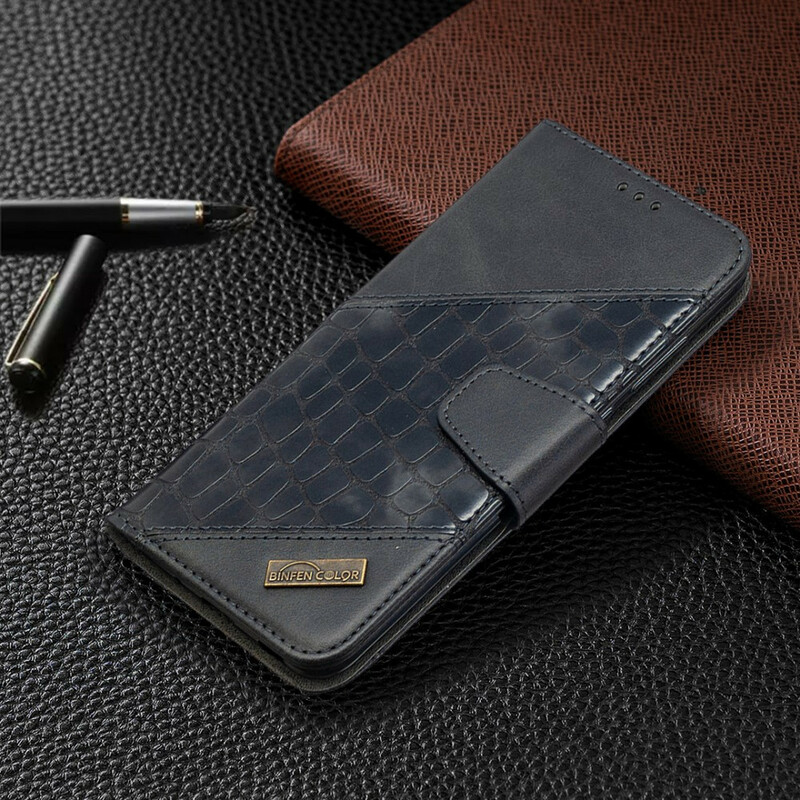 Housse Samsung Galaxy M11 Effet Peau de Crocodile Classique Housse Samsung Galaxy M11 Effet Peau de Crocodile Classique
