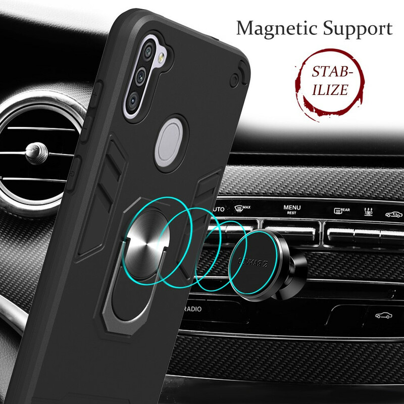 Coque Samsung Galaxy M11 Détachable avec Anneau Support Coque Samsung Galaxy M11 Détachable avec Anneau Support
