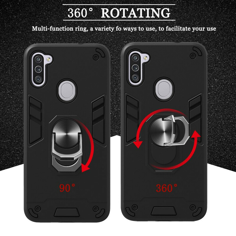 Coque Samsung Galaxy M11 Détachable avec Anneau Support Coque Samsung Galaxy M11 Détachable avec Anneau Support