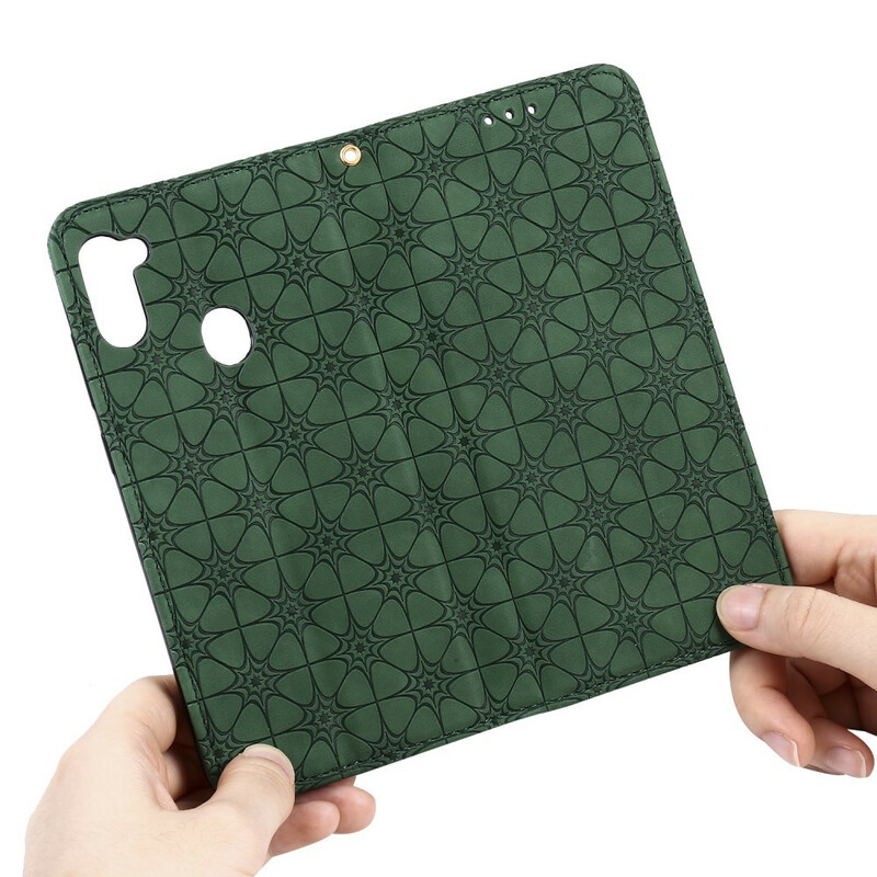 Flip Cover Samsung Galaxy M11 Fleurs Baroques Flip Cover Samsung Galaxy M11 Fleurs Baroques