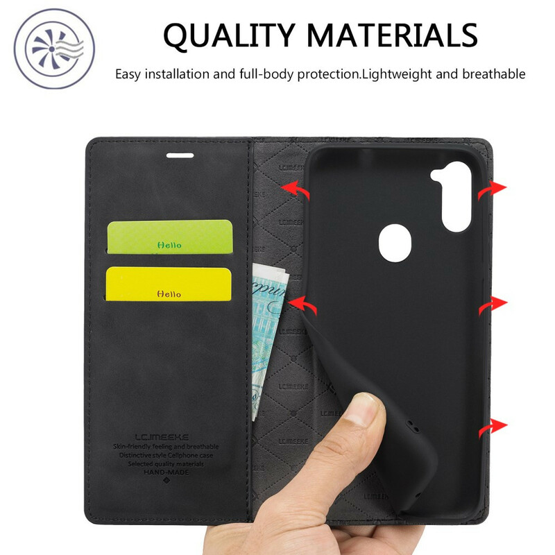 Flip Cover Samsung Galaxy M11 LC.IMEEKE Effet Cuir Flip Cover Samsung Galaxy M11 LC.IMEEKE Effet Cuir