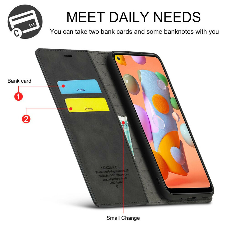 Flip Cover Samsung Galaxy M11 LC.IMEEKE Effet Cuir Flip Cover Samsung Galaxy M11 LC.IMEEKE Effet Cuir
