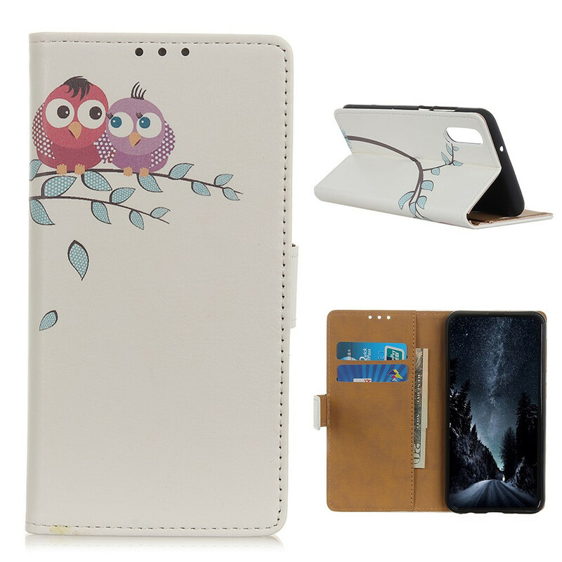 Housse Sony Xperia 5 II Couple De Hiboux Sur l'Arbre Housse Sony Xperia 5 II Couple De Hiboux Sur l'Arbre