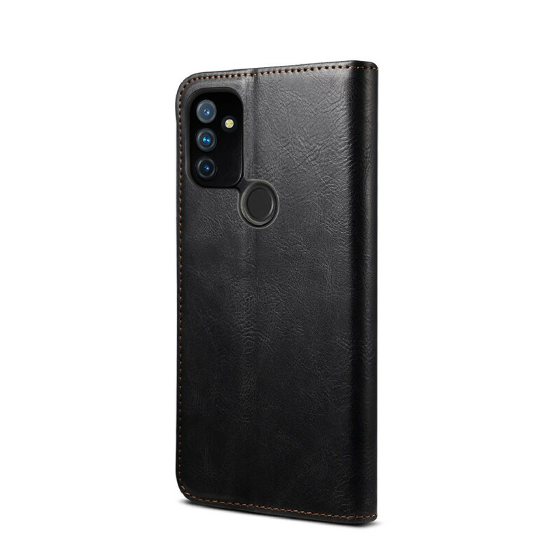 Flip Cover OnePlus Nord N100 Simili Cuir Ciré Flip Cover OnePlus Nord N100 Simili Cuir Ciré