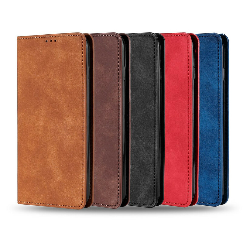 Flip Cover OnePlus Nord N100 Effet Cuir Silky Touch Flip Cover OnePlus Nord N100 Effet Cuir Silky Touch
