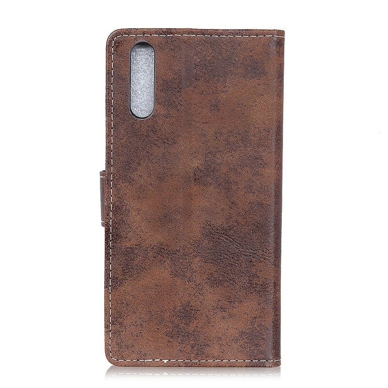 Housse Sony Xperia 5 II Effet Cuir Vintage Housse Sony Xperia 5 II Effet Cuir Vintage