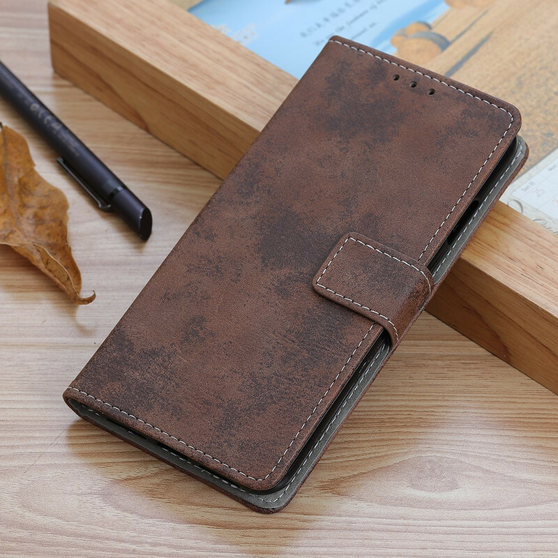 Housse Sony Xperia 5 II Effet Cuir Vintage Housse Sony Xperia 5 II Effet Cuir Vintage