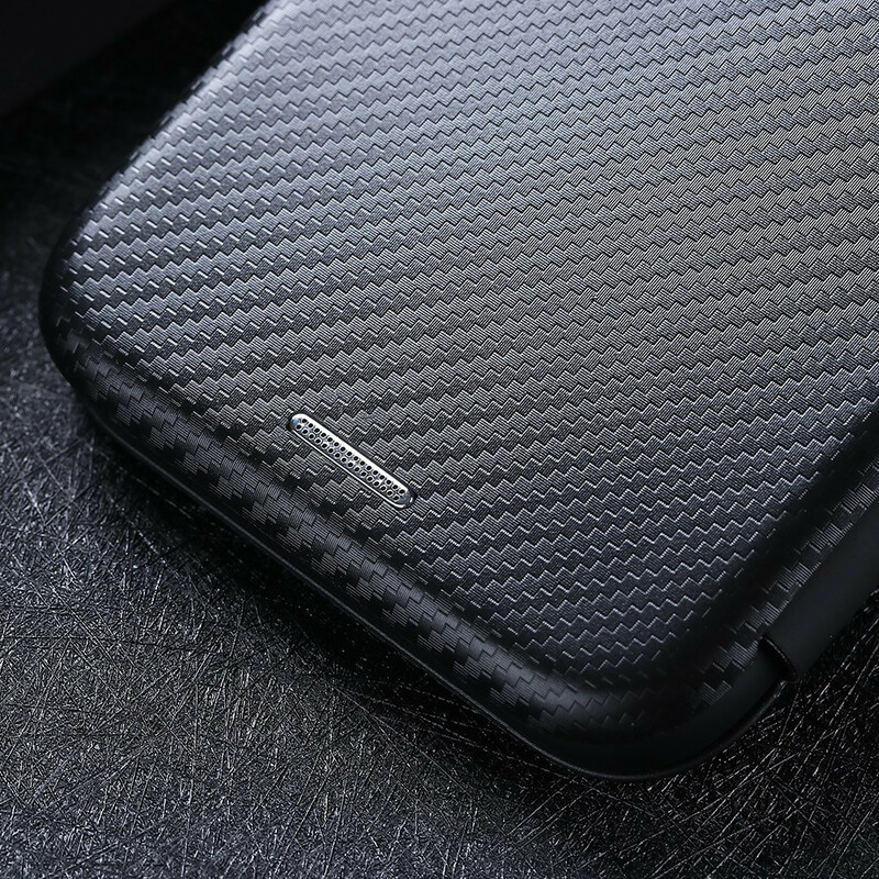Flip Cover Sony Xperia 5 II Silicone Carbone Coloré Flip Cover Sony Xperia 5 II Silicone Carbone Coloré