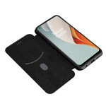 Flip Cover OnePlus Nord N100 Fibre Carbone