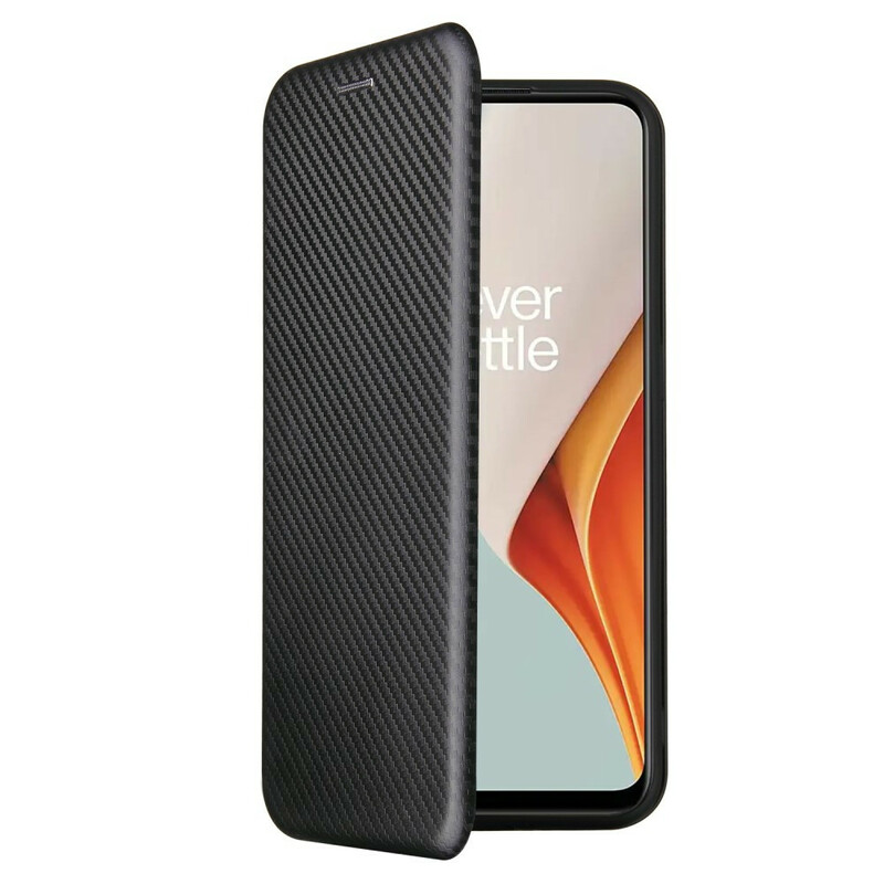 Flip Cover OnePlus Nord N100 Fibre Carbone