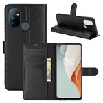 Housse OnePlus Nord N100 Effet Litchi Classique Housse OnePlus Nord N100 Effet Litchi Classique