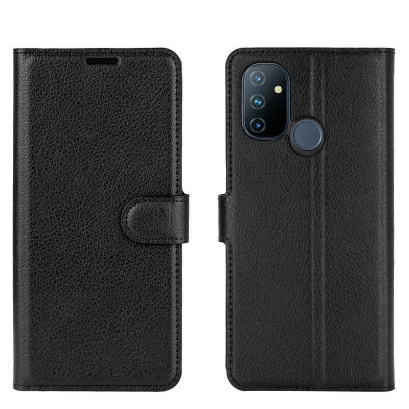 Housse OnePlus Nord N100 Effet Litchi Classique Housse OnePlus Nord N100 Effet Litchi Classique