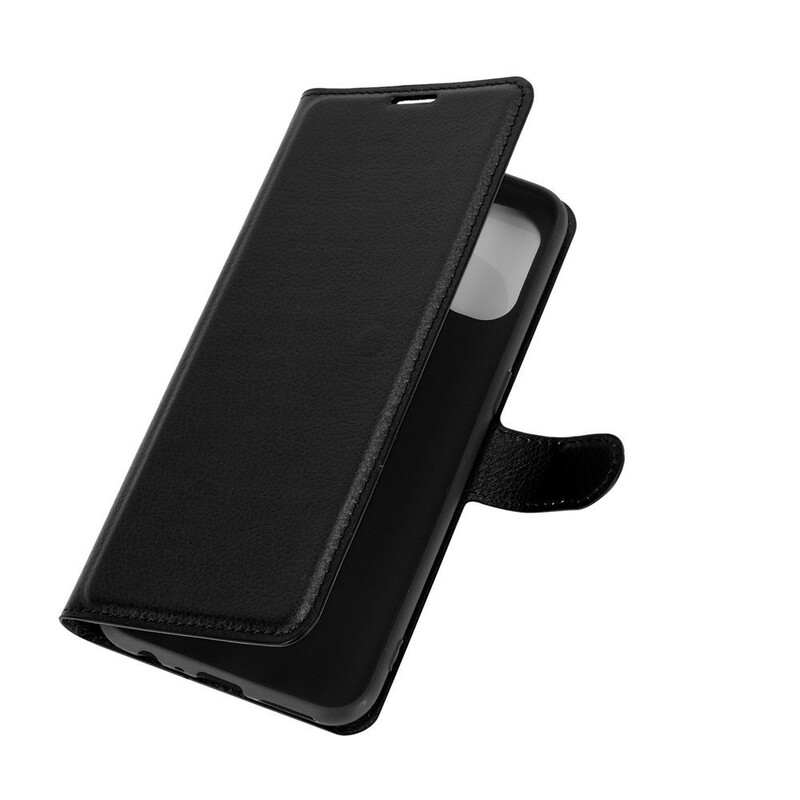 Housse OnePlus Nord N100 Effet Litchi Classique Housse OnePlus Nord N100 Effet Litchi Classique