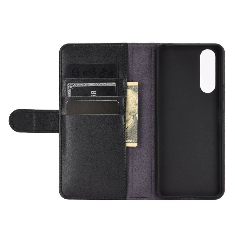 Housse Sony Xperia 5 II Cuir Fendu Housse Sony Xperia 5 II Cuir Fendu