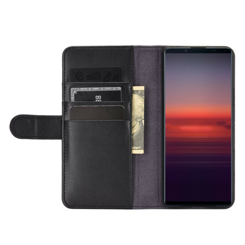 Housse Sony Xperia 5 II Cuir Fendu Housse Sony Xperia 5 II Cuir Fendu