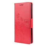 Housse Huawei P Smart 2021 Papillons et Fleurs à Lanière Housse Huawei P Smart 2021 Papillons et Fleurs à Lanière