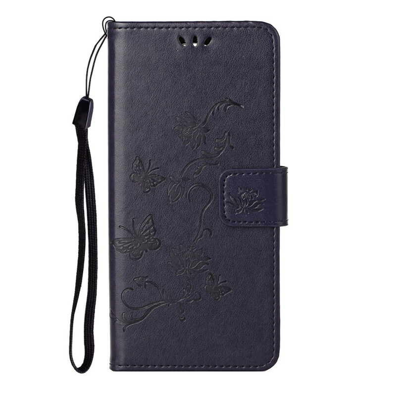 Housse Huawei P Smart 2021 Fleurs à Lanière Housse Huawei P Smart 2021 Fleurs à Lanière