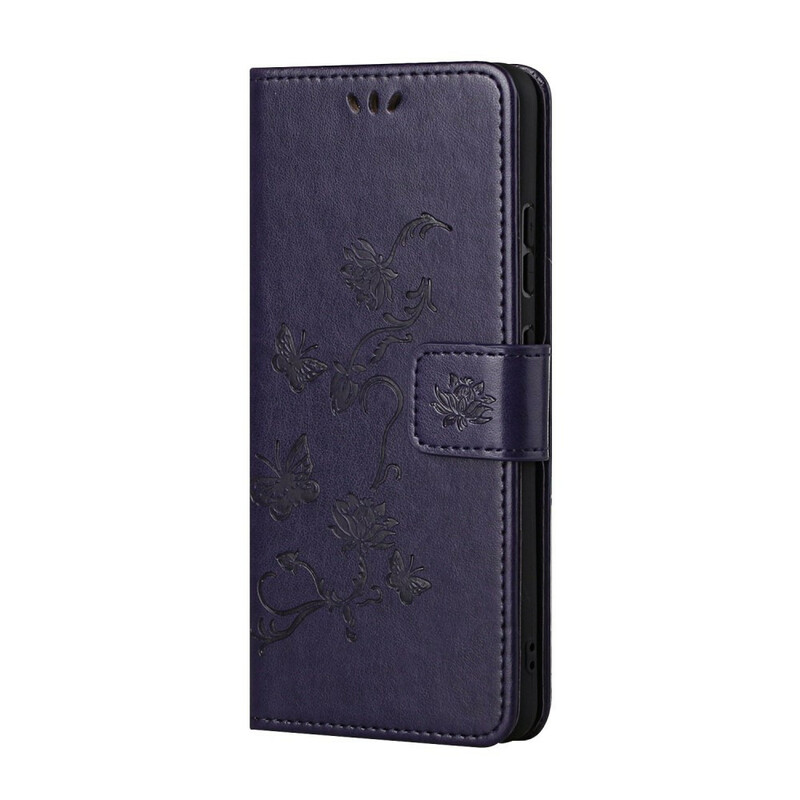 Housse Huawei P Smart 2021 Fleurs à Lanière Housse Huawei P Smart 2021 Fleurs à Lanière