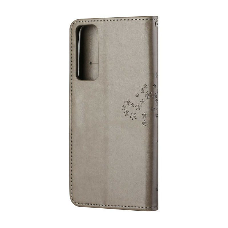 Housse Huawei P Smart 2021 Arbre et Hiboux à Lanière Housse Huawei P Smart 2021 Arbre et Hiboux à Lanière