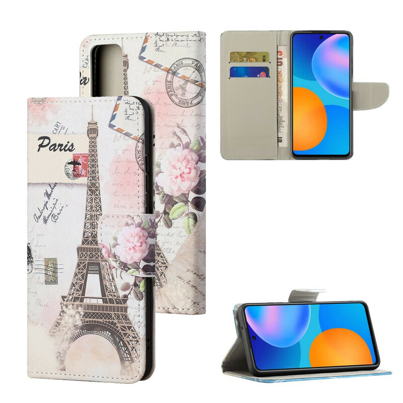Housse Huawei P Smart 2021 Tour Eiffel Rétro