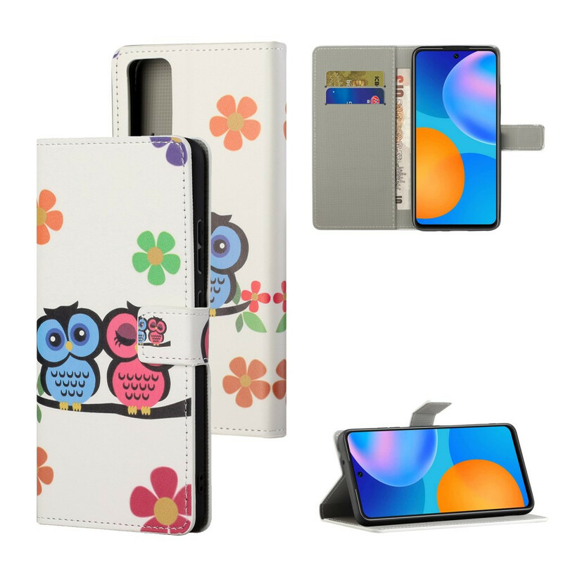 Housse Huawei P Smart 2021 Couple de Hiboux Housse Huawei P Smart 2021 Couple de Hiboux