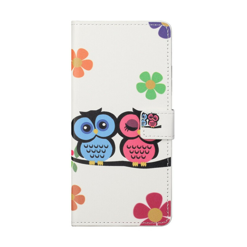 Housse Huawei P Smart 2021 Couple de Hiboux Housse Huawei P Smart 2021 Couple de Hiboux