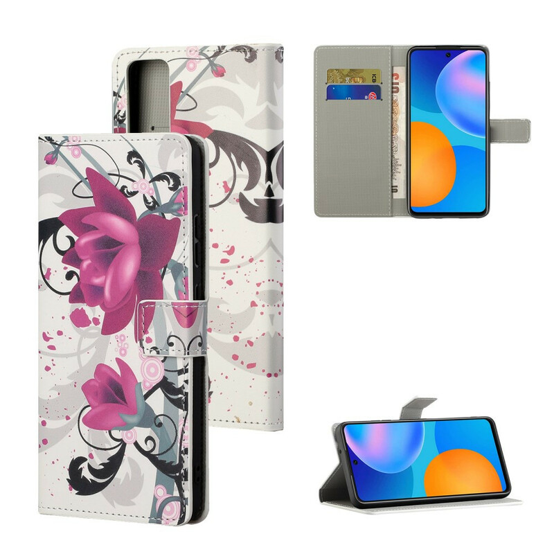 Housse Huawei P Smart 2021 Tropical Flowers Housse Huawei P Smart 2021 Tropical Flowers