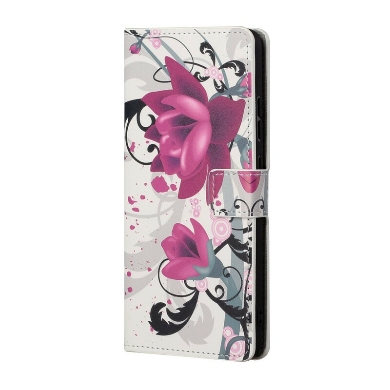 Housse Huawei P Smart 2021 Tropical Flowers Housse Huawei P Smart 2021 Tropical Flowers
