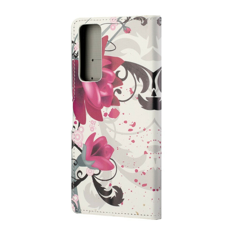 Housse Huawei P Smart 2021 Tropical Flowers Housse Huawei P Smart 2021 Tropical Flowers