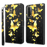 Housse Huawei P Smart 2021 Papillons Jaunes Housse Huawei P Smart 2021 Papillons Jaunes