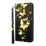 Housse Huawei P Smart 2021 Papillons Jaunes Housse Huawei P Smart 2021 Papillons Jaunes