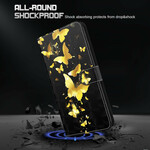 Housse Huawei P Smart 2021 Papillons Jaunes Housse Huawei P Smart 2021 Papillons Jaunes