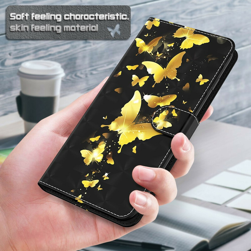 Housse Huawei P Smart 2021 Papillons Jaunes Housse Huawei P Smart 2021 Papillons Jaunes