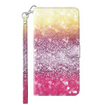 Housse Huawei P Smart 2021 Dégradé Paillettes Magenta Housse Huawei P Smart 2021 Dégradé Paillettes Magenta