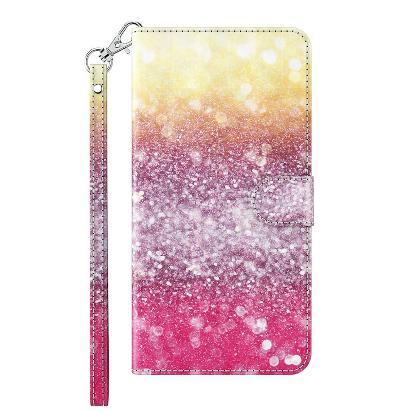 Housse Huawei P Smart 2021 Dégradé Paillettes Magenta Housse Huawei P Smart 2021 Dégradé Paillettes Magenta