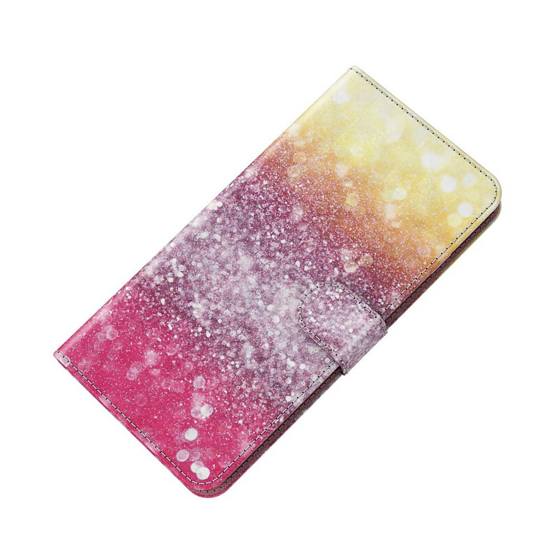 Housse Huawei P Smart 2021 Dégradé Paillettes Magenta Housse Huawei P Smart 2021 Dégradé Paillettes Magenta