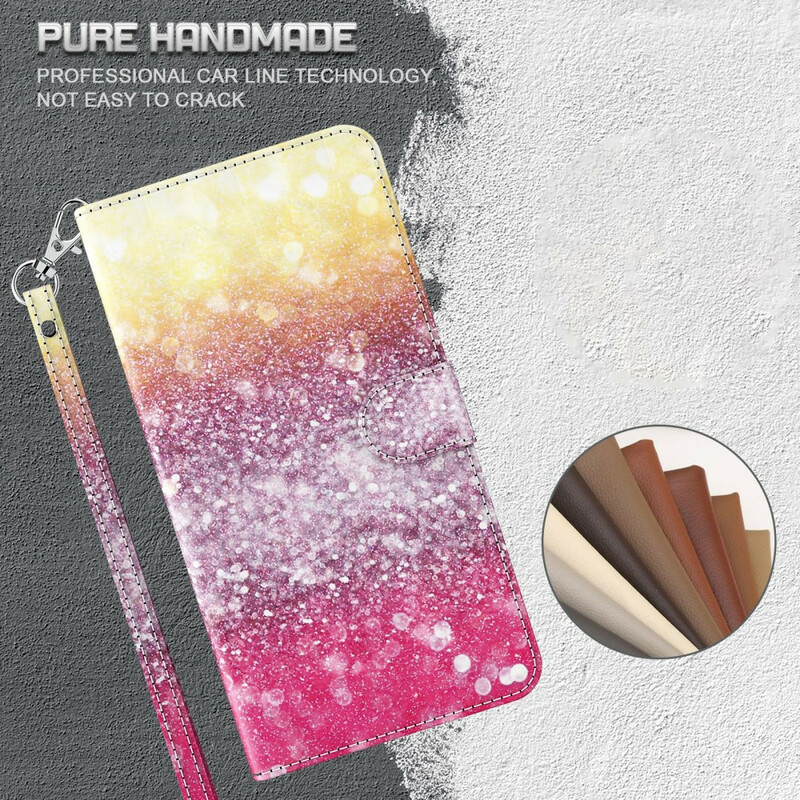 Housse Huawei P Smart 2021 Dégradé Paillettes Magenta Housse Huawei P Smart 2021 Dégradé Paillettes Magenta