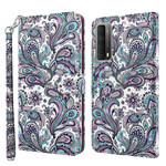 Housse Huawei P Smart 2021 Fleurs Motifs Housse Huawei P Smart 2021 Fleurs Motifs
