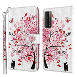Housse Huawei P Smart 2021 Arbre Rose Housse Huawei P Smart 2021 Arbre Rose