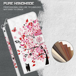 Housse Huawei P Smart 2021 Arbre Rose