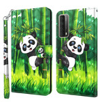 Housse Huawei P Smart 2021 Panda et Bambou Housse Huawei P Smart 2021 Panda et Bambou