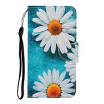 Housse Huawei P Smart 2021 Marguerites à Lanière Housse Huawei P Smart 2021 Marguerites à Lanière