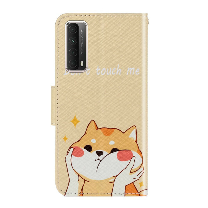 Housse huawei P Smart 2021 Chat Don't Touch Me à Lanière