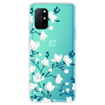 Coque OnePlus 8T Fleurs Blanches