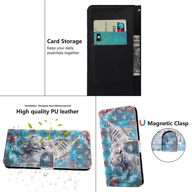 Housse Huawei P Smart 2021 Light Spot Lucien le Tigre Housse Huawei P Smart 2021 Light Spot Lucien le Tigre
