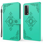 Housse Huawei P Smart 2021 Fleur Baroque à Lanière Housse Huawei P Smart 2021 Fleur Baroque à Lanière
