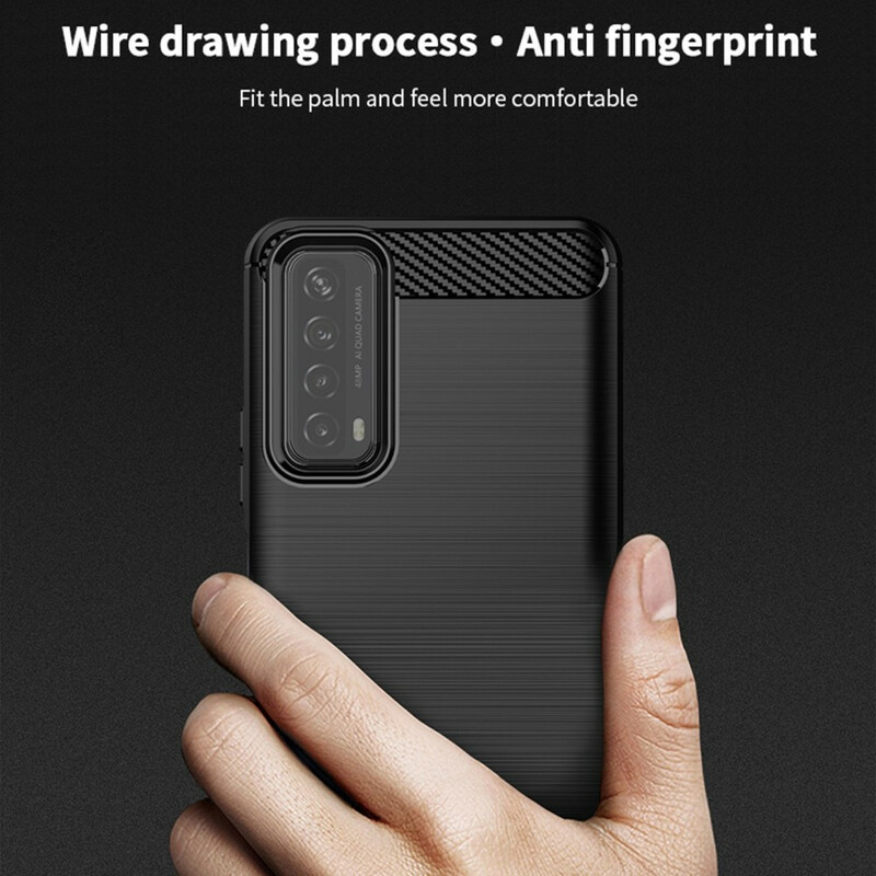 Coque Huawei P Smart 2021 Fibre Carbone Brossée MOFI Coque Huawei P Smart 2021 Fibre Carbone Brossée MOFI