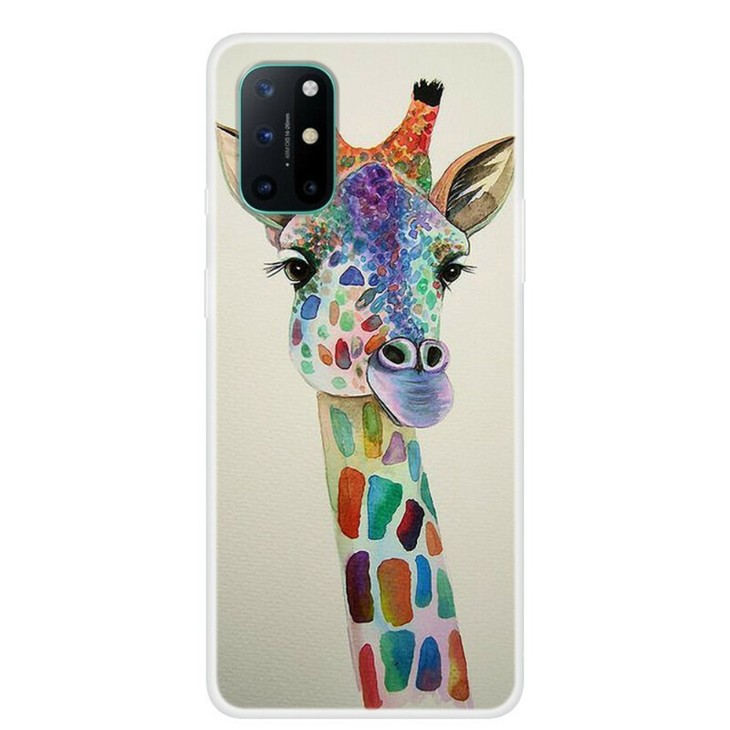 Coque OnePlus 8T Girafe Colorée